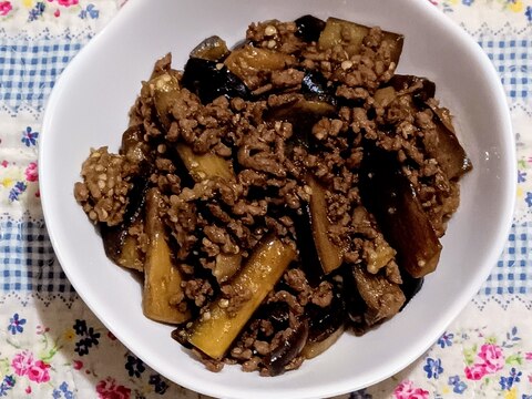 なすと牛ひき肉のスパイシー炒め★